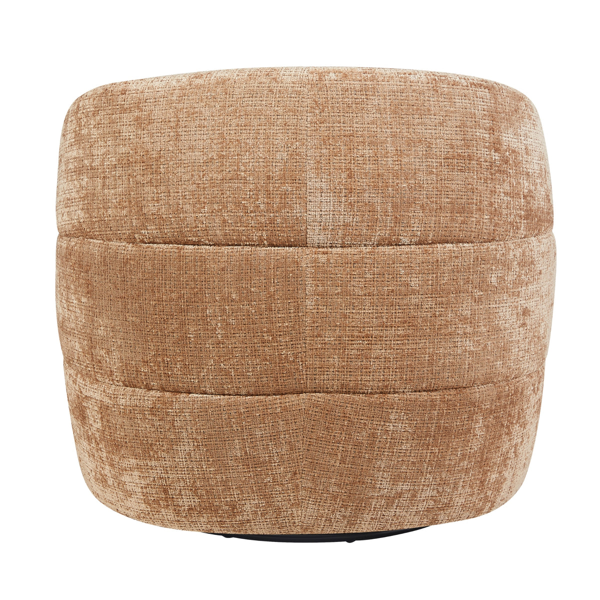 Leunstoel rug met gestepte banen, beige geweven stof