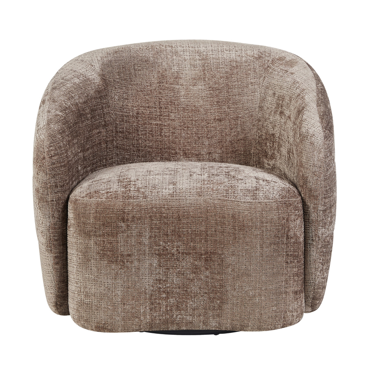 Fauteuil Yara | Klei, beige gestoffeerde fauteuil met ronde rug en zitting
