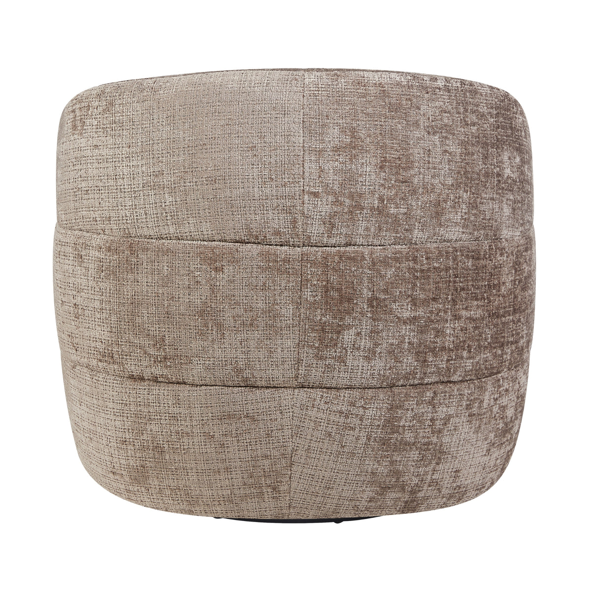Fauteuil Yara | Klei, beige gestoffeerde fauteuil met horizontale rugstiknaden