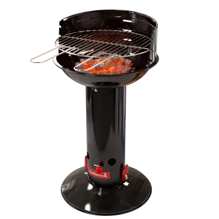 Barbecook - Loewy 40 houtskoolbarbecue uit email zwart Ø 40cm H 75cm