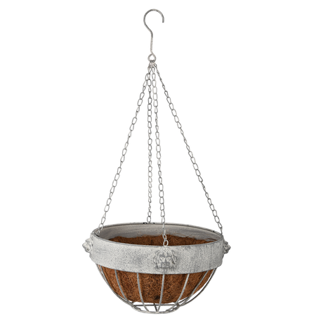Esschert design - Aged Metal leeuw hanging basket