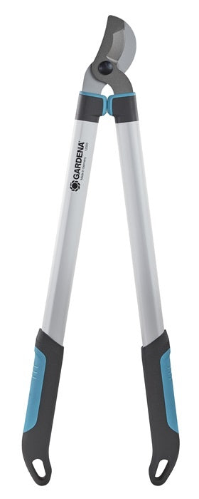 Gardena takkenschaar EasyCut 680 B met grijze messen, witte handgrepen en blauwe details