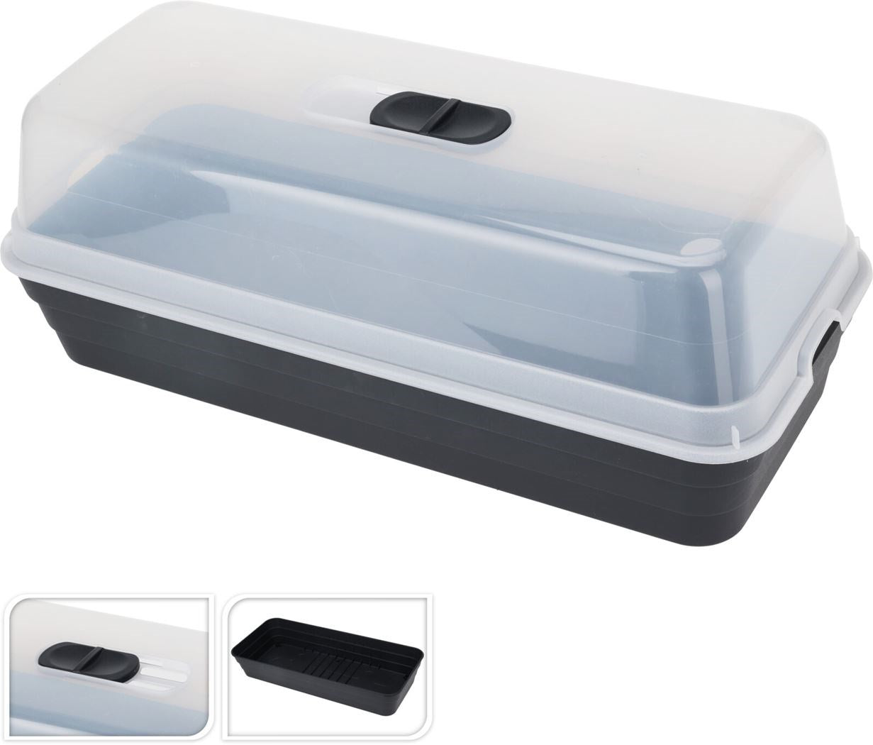 Kweekbak 53x23x20cm antraciet