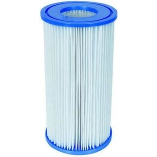 Bestway filterpatroon met blauwe bovenkant en witte plisséfiltermedia