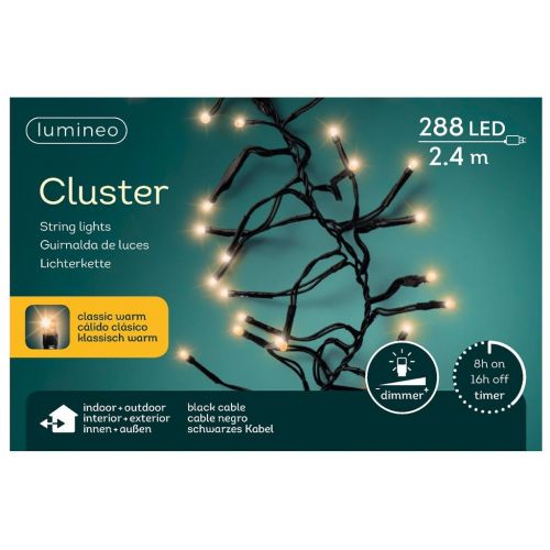 LED cluster lights steady buiten L.240cm