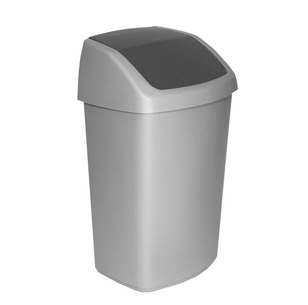 afvalbak swing zilver/antrac. 25L