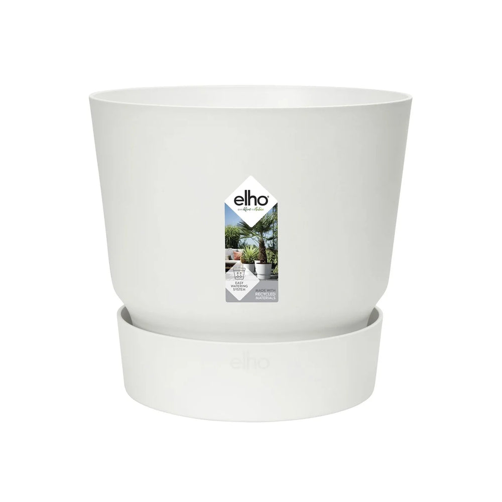 Elho - Greenville Rond | Wit | 25 Cm