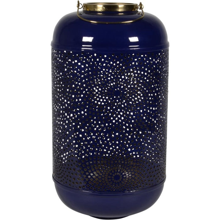 Windlicht Shine blauw ø28x48cm