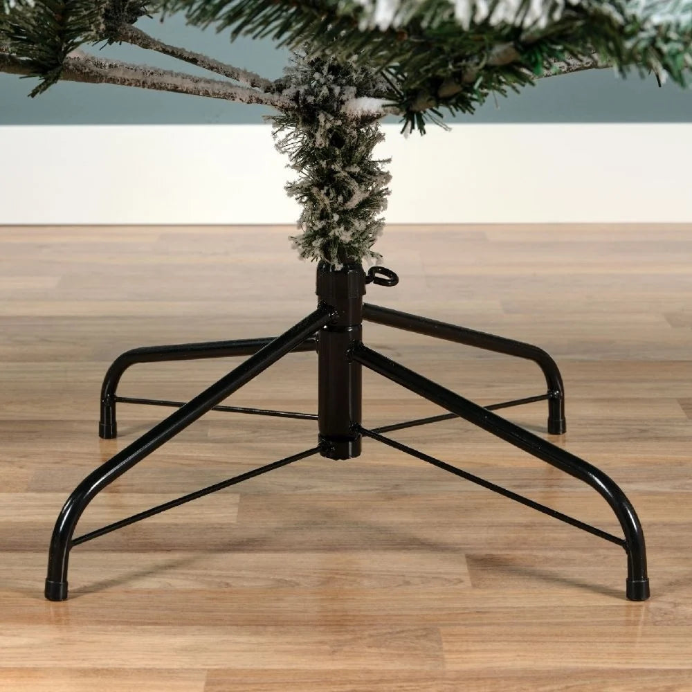 Kunstkerstboom op metalen standaard met zwarte pootjes
