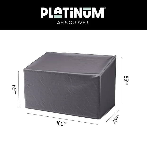 Tuinbankhoes Platinum AeroCover, donkergrijs rechthoekig