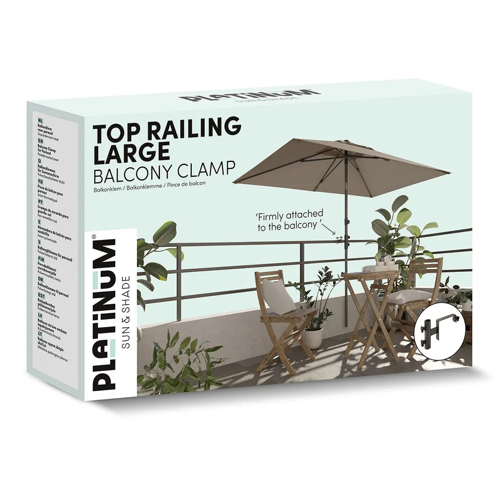 Platinum - Top railing 18cm, Ø38mm