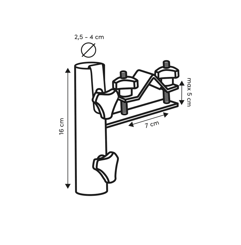 Platinum - Horizontal round railing, Ø38mm