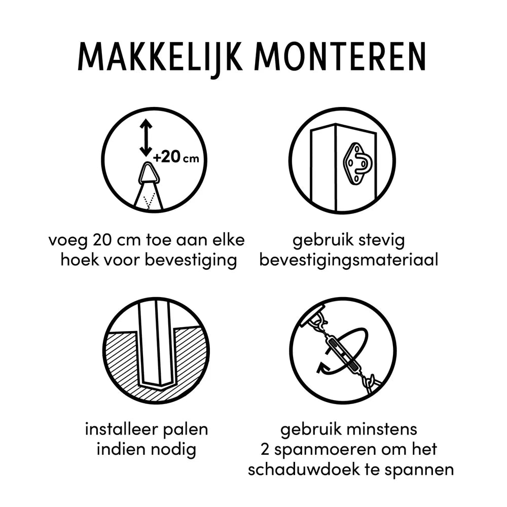 Platinum - Shade sail square 360x360