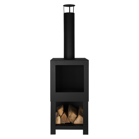 Terraskachel Esschert design met houtopslag