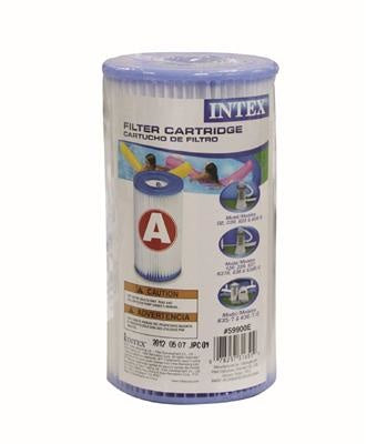 Intex filtercartridge A in verpakking met blauwe dop