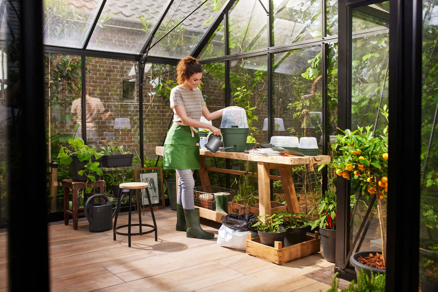 Elho - green basics kweekpot vierk. allin1 B 20 x H 17 x D 20 cm