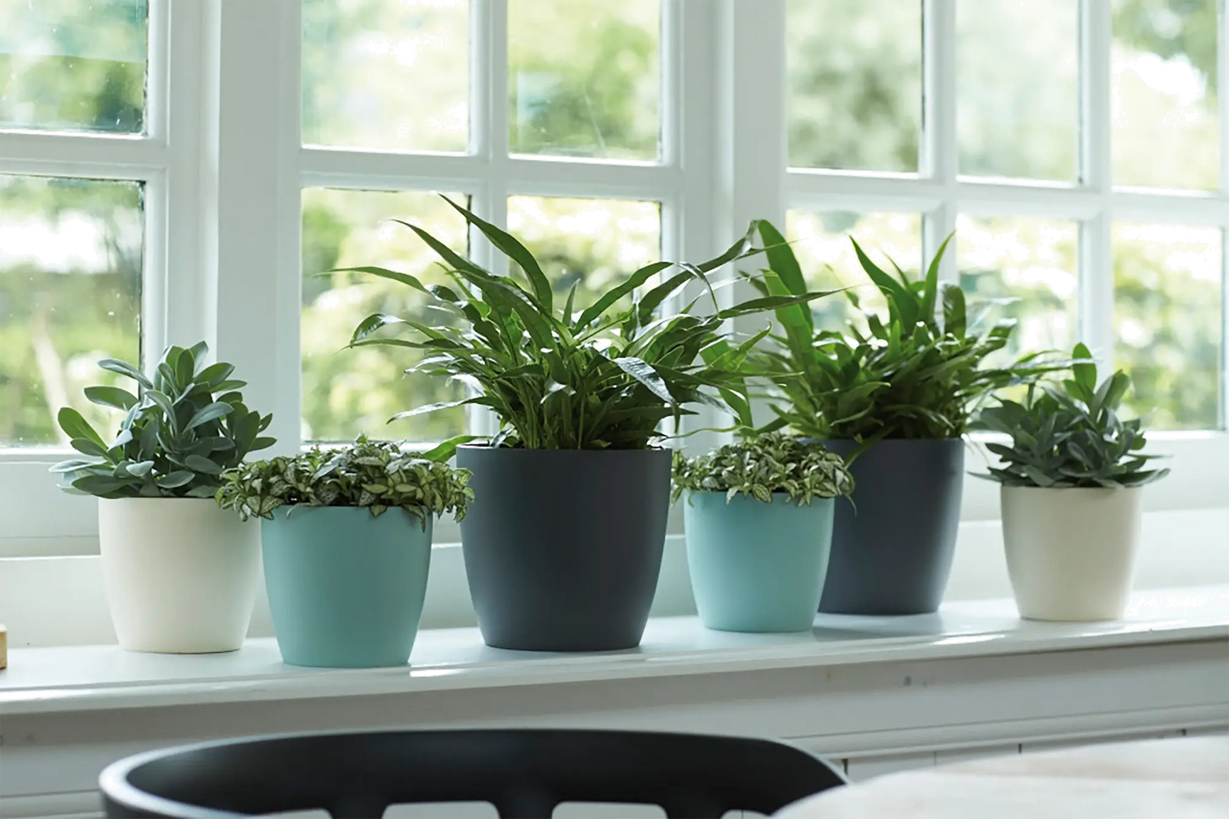 Elho - brussels round 30cm white