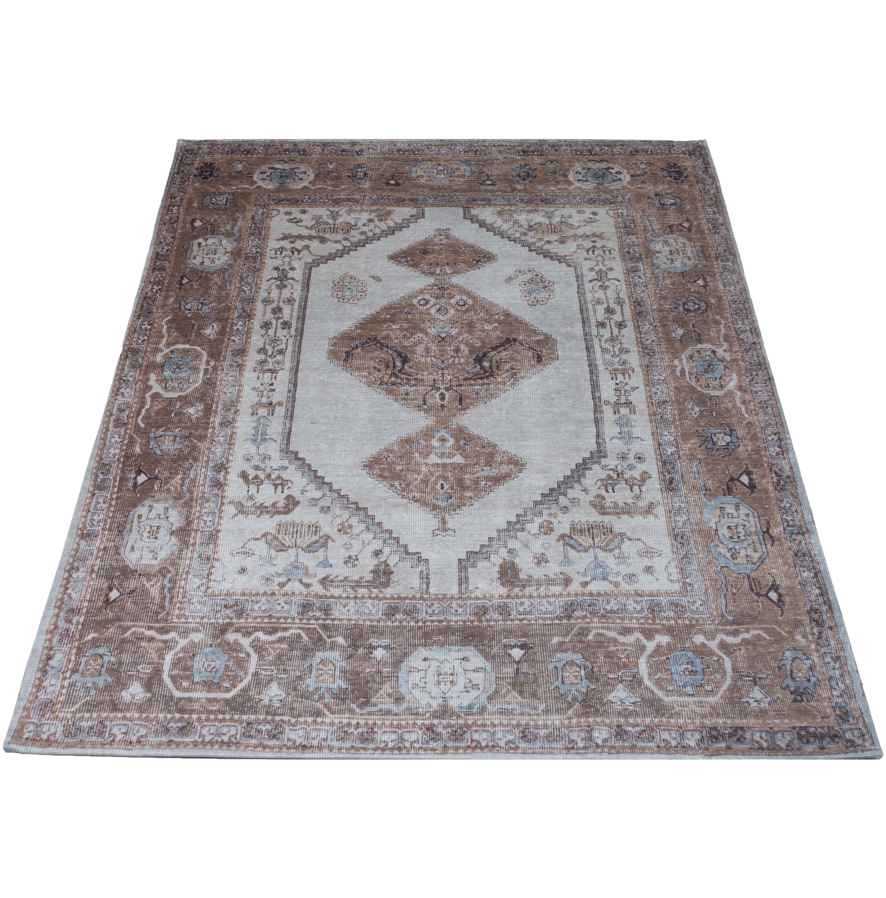 Vloerkleed Karaca Brown 08 - 70 x 140 cm