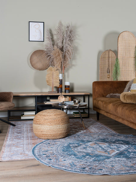 Vloerkleed Laria Blue 4 Rond - ø200 cm