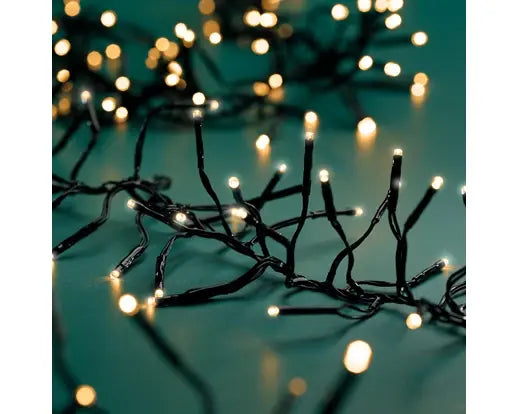 Lumineo Cluster 28m-3000LED zwart/klassiek warm