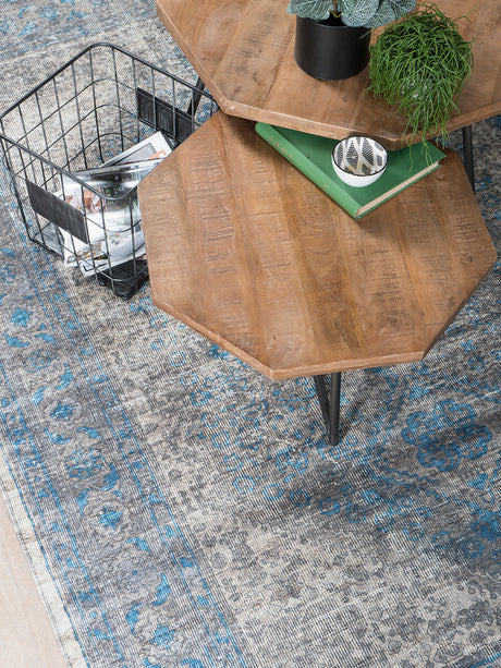 Vloerkleed Madel Groen/Blauw 160 x 230 cm