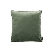 Groen fluwelen sierkussen 45x45 met vierkante hoes en gladde look