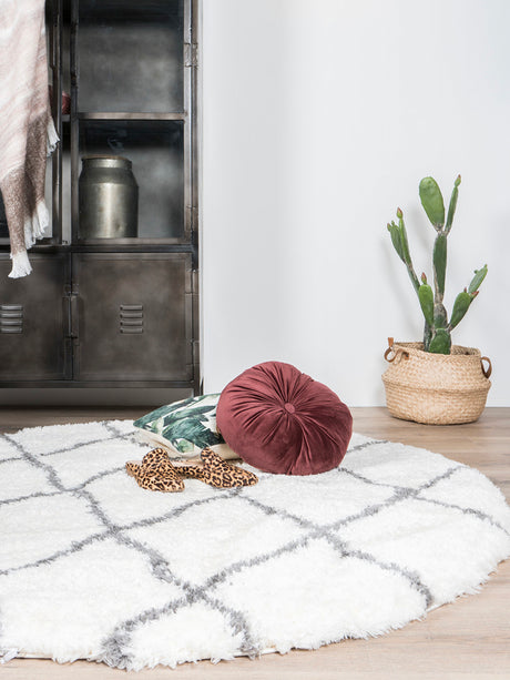 Vloerkleed Jeffie Cream Rond ø200 cm