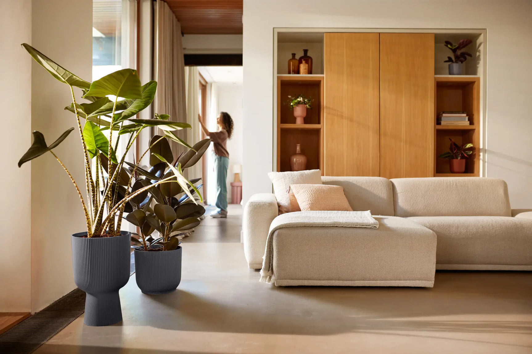 Elho - vibes fold coupe 30cm antraciet