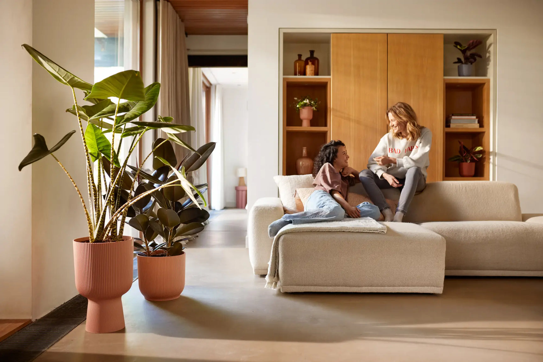 Elho - vibes fold coupe 30cm delicaat roze