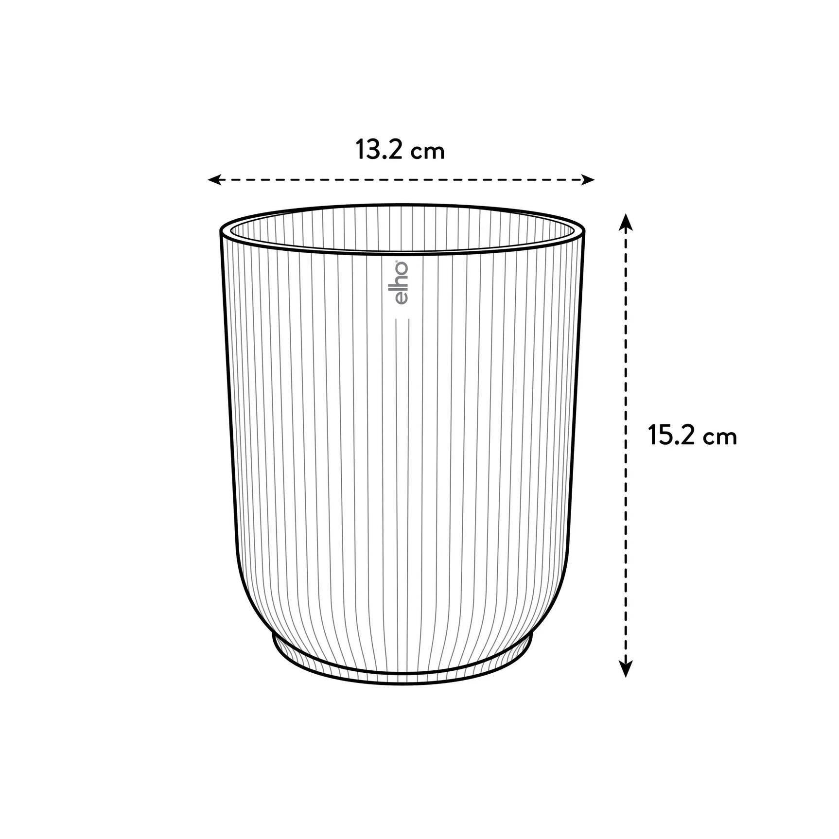 Elho - vibes fold orch hoog 12,5cm transparant