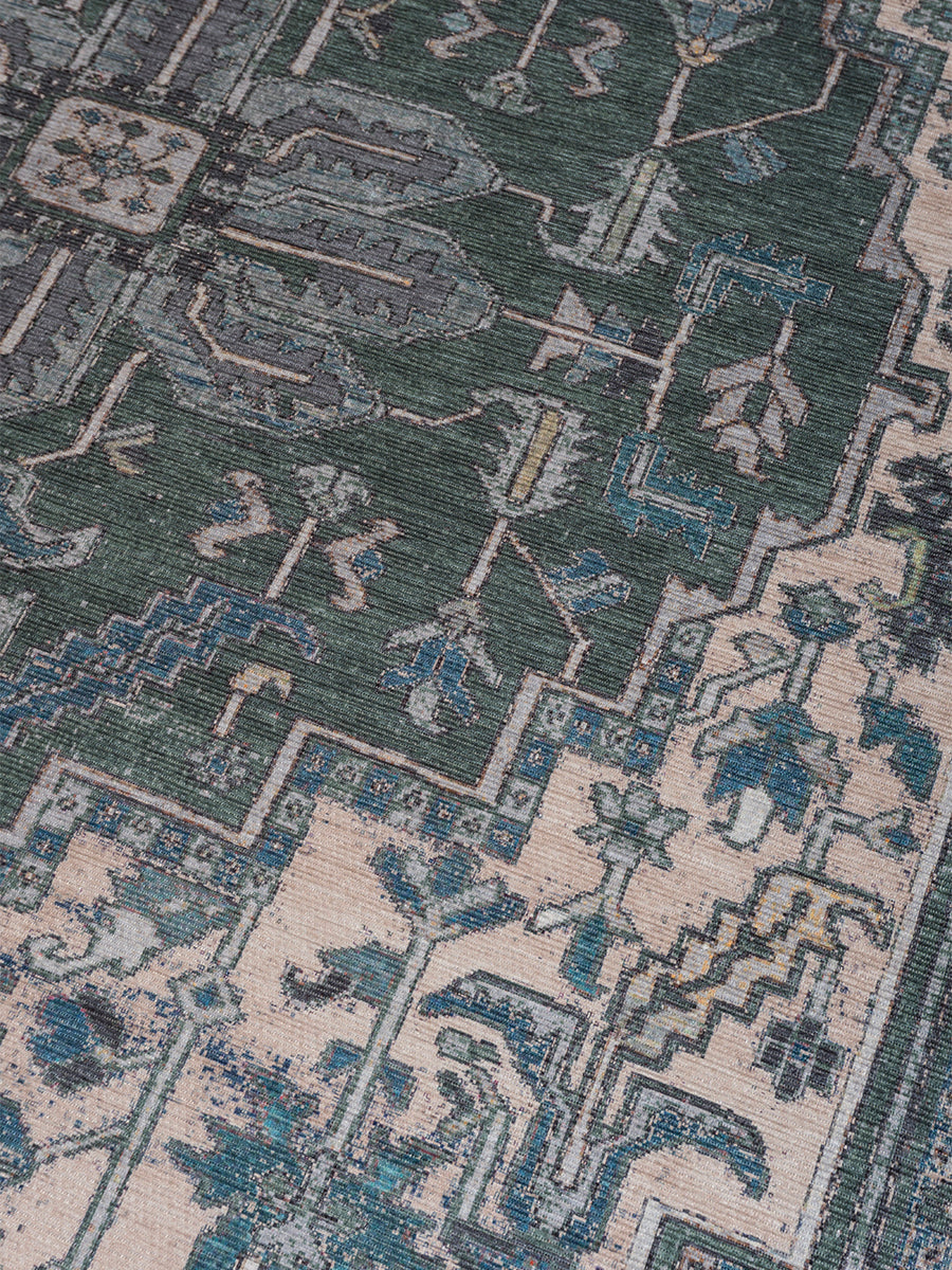 Vloerkleed Heris Green 10 - 200 x 290 cm