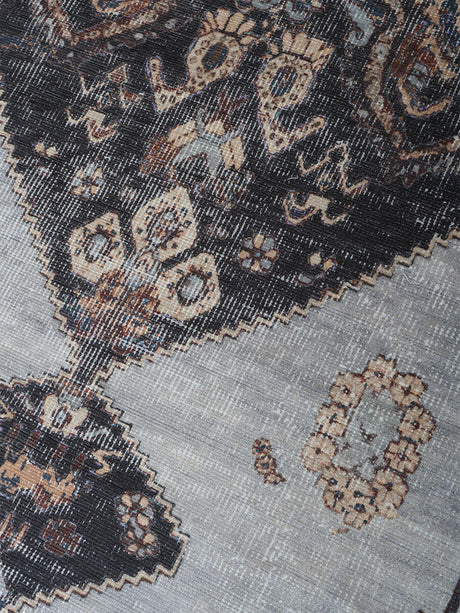 Vloerkleed Karaca Antraciet/Brown 09 - 200 x 290 cm