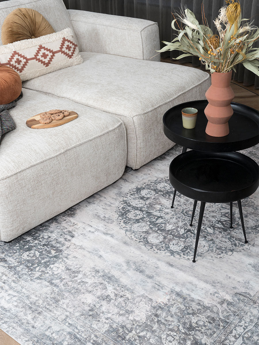 Vloerkleed Viola Antraciet 160 x 230 cm