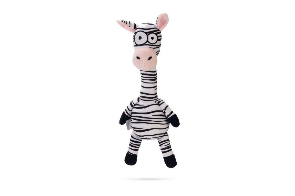Beeztees - Zebra Yip Zwt/Wit 33cm