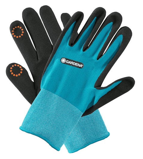 Gardena plant- en bodemhandschoenen XL, turquoise werkhandschoenen met zwarte grip