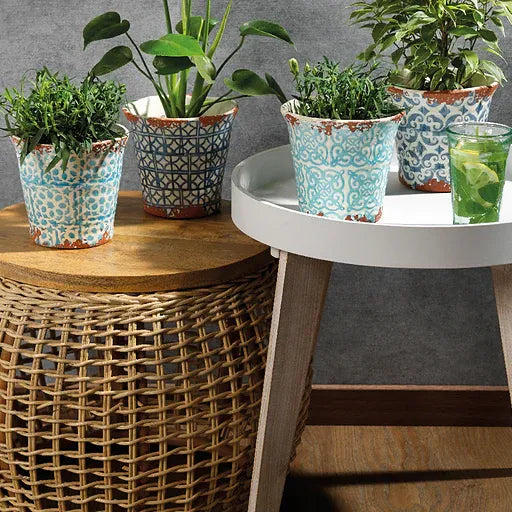 Keramiek bloempotten binnen