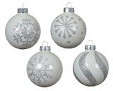 Kerstballen glas 4ass