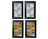 Kerstballen glas 4ass
