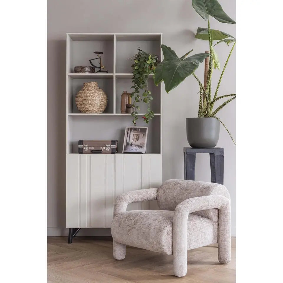 Woood - Lenny fauteuil zand 65x76x82cm