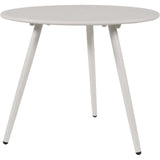Bijzettafel Rafael metaal wit Ø45x35cm
