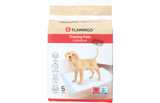Flamingo Puppy Trainingsmat - Wit/Lichtblauw - 90 x 60 cm - 5 stuks
