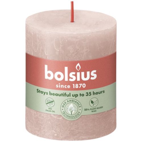 Stompkaars 80/68 Rustiek Misty Pink - Bolsius