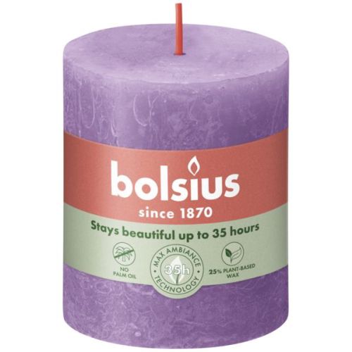 Stompkaars 80/68 Rustiek Vibrant Violet - Bolsius