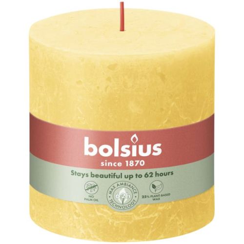 Stompkaars 100/100 Rustiek Sunny Yellow - Bolsius