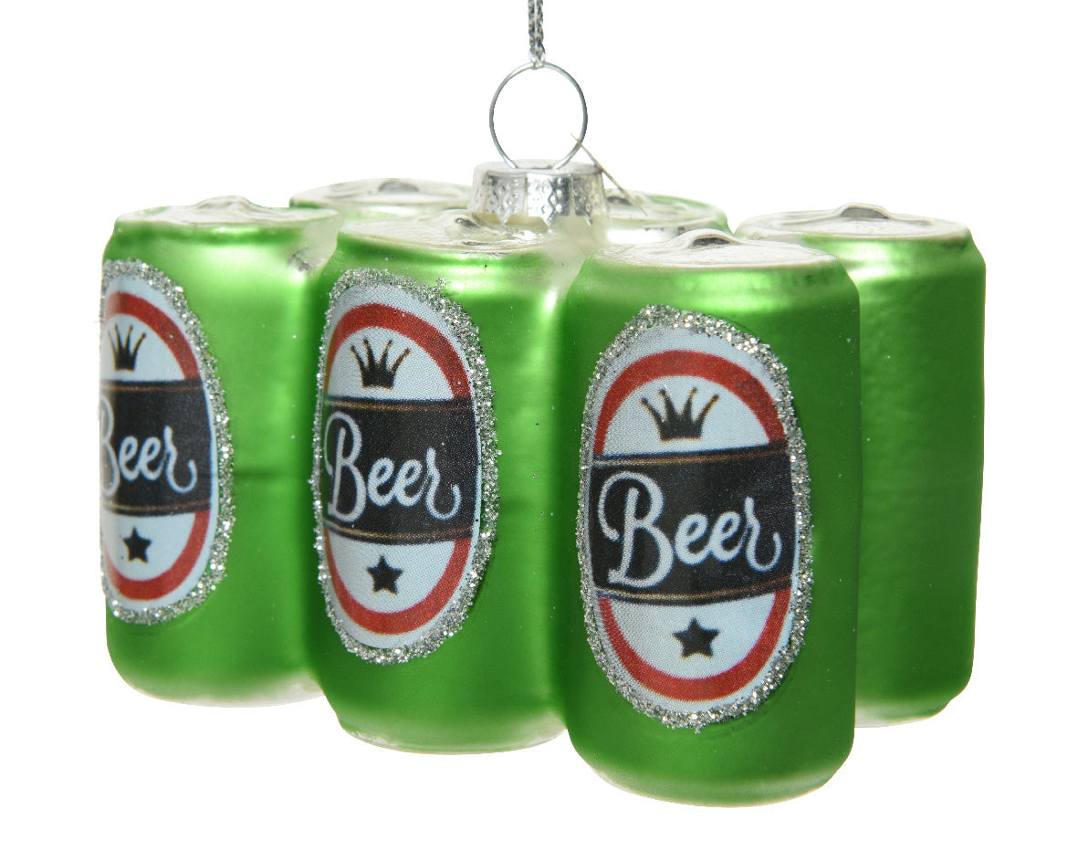 Ornament glas matt glitter