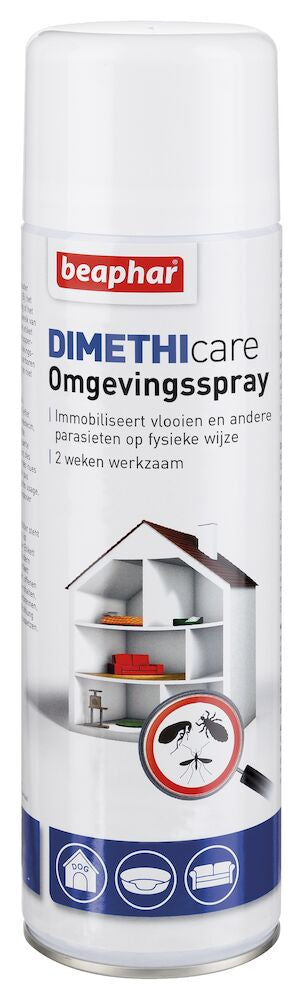 Beaphar Dimethicare omgevingsspray, witte spuitbusfles van 400 ml