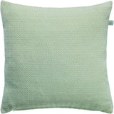 Sierkussen Dirk 45x45 cm pistache met geweven ruitjespatroon