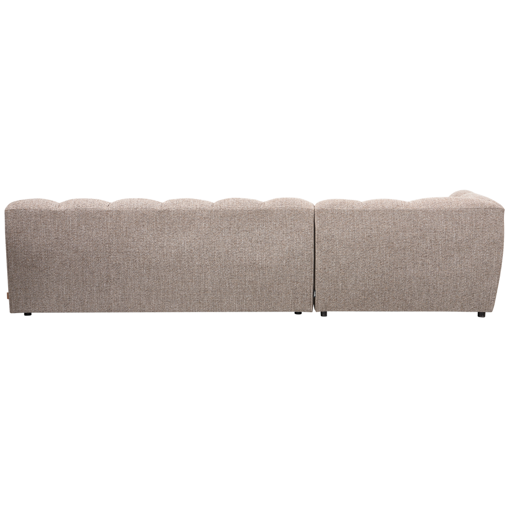 ALLURE CHAISE LONGUE LINKS GEWEVEN STOF BRUIN MELANGE