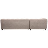 ALLURE CHAISE LONGUE LINKS GEWEVEN STOF BRUIN MELANGE