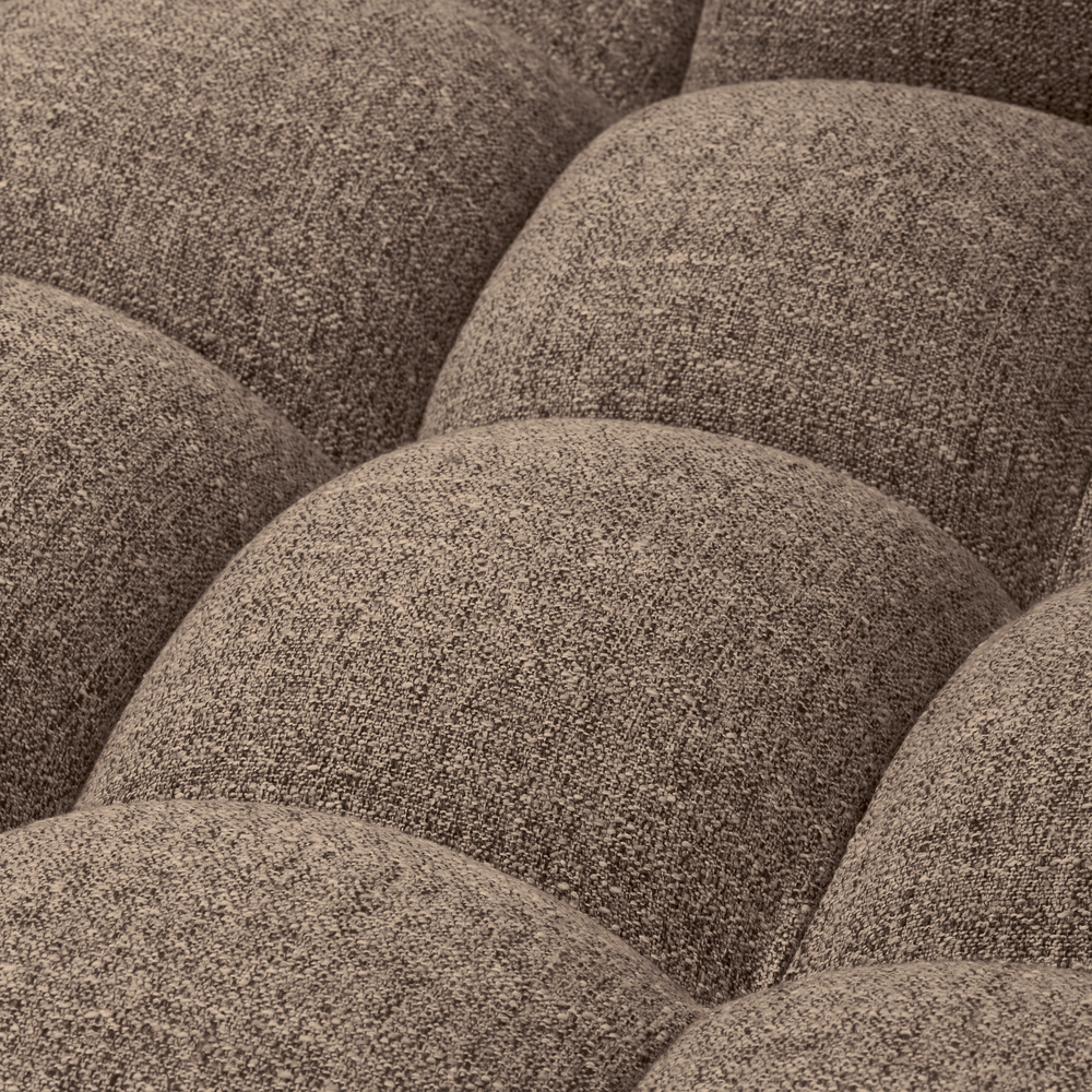 ALLURE CHAISE LONGUE LINKS GEWEVEN STOF DONKERBRUIN MELANGE